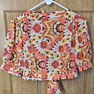 Colorful Abstract Women's Blouse